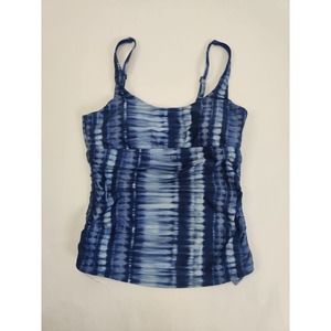 Prana Women Swimsuit Beach Just Top Navy/ White Sz S